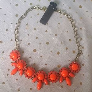 J. Crew Orange Statement Necklace